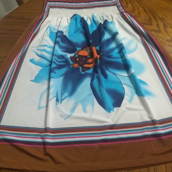 Strapless Flower Detail Dress - Picture 1 of 3